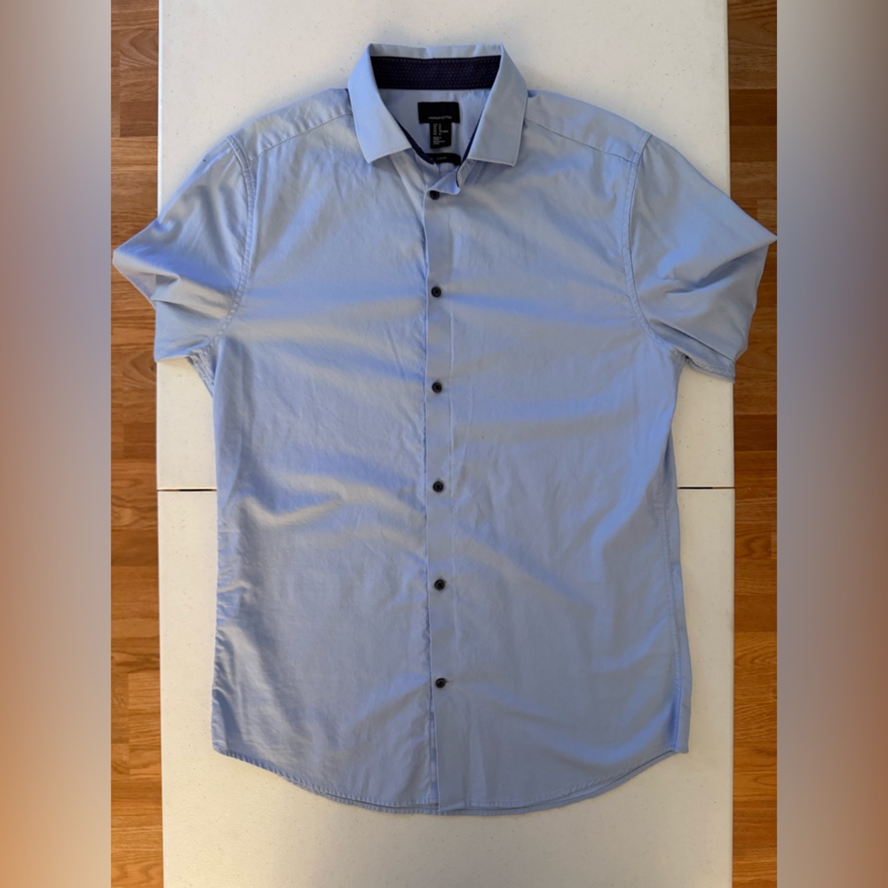 Men's M slim fit Blue Long Sleeve Shirt